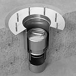 Installation situation of 2-part floor drain | Mohn GmbH
