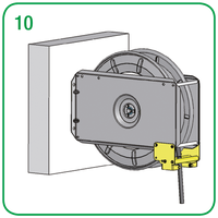 Pos. 10 - Standardmontage ohne Konsole - Direkte Wandbefestigung | Mohn GmbH 