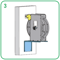 Pos. 3 - Winkelkonsole für festen Wandanbau rechtwinklig zur Wand Typ KHD, ergänzt umd Wanddurchführung | Mohn GmbH