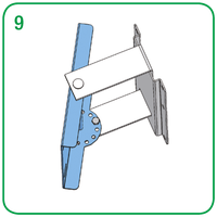 Pos. 9 - Wand-Schwenkkonsole mit 180° Schwenkbereich Typ WSK-T 40/1 und WSK-T 40/2, können in jeweils sieben Positionen arretiert werden | Mohn GmbH 