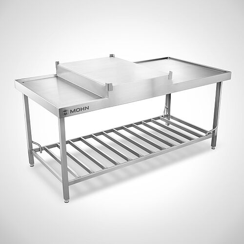 Wulstrand-Zerlegetisch für die Fischverarbeitung Typ WRZT-R-200-100-SON, Id.-Nr. 23-64746-2 