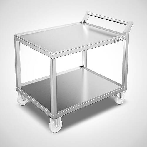 Heavy-duty stainless steel transport trolley type SCTW-2E 100-70, Art. No. 43.00.00.40 