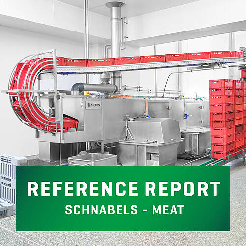 Reference Project: Josef Schnabel's Meat Processing Plant - Continuous Washing System for Euronorm Containers | Mohn GmbH