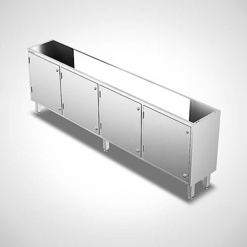 Base cabinet with feet for hand wash basin Type US-WR-HL-4/ 41, item no. 12.00.03.34 