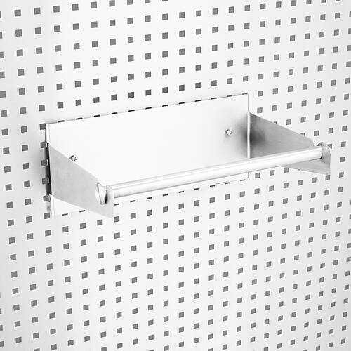Paper/cleaning roll holder type PRH-370 for mounting on perforated wall, Art. No. 44.20.03.98 