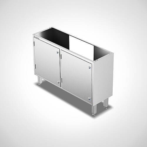 Base cabinet with feet for hand wash basin Type US-WR-HL-2/ 41, item no. 12.00.03.32 