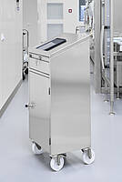 Im pharmazeutischen Reinraum: Stehpultschrank aus Edelstahl Typ SPG-S-E-Fahrbar 50-40, ID 22-65037-5.1 