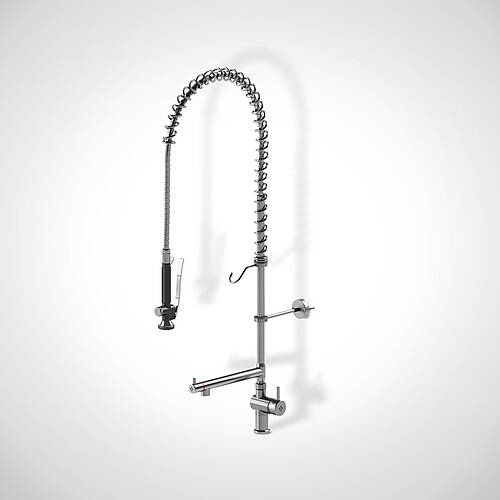 Dishwashing shower type GWBEH-1 L/S Highline V4A, 1-hole - standing mixer tap, item no. 93.00.00.93 