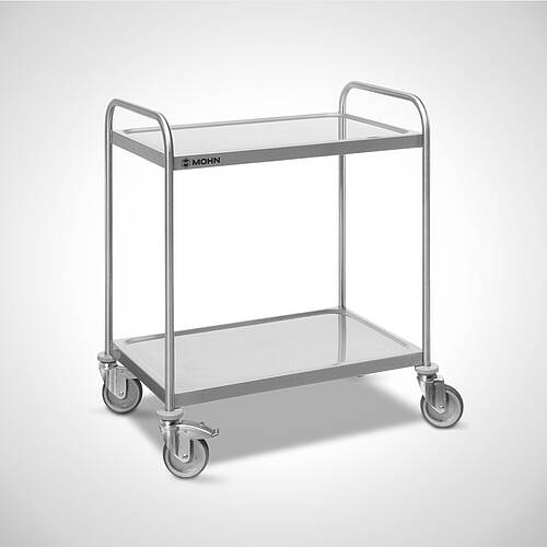 Ecoline serving trolley, collapsible model SW-8-5-2-z Plus with stainless steel swivel castors, Item No. 43.00.02.08 