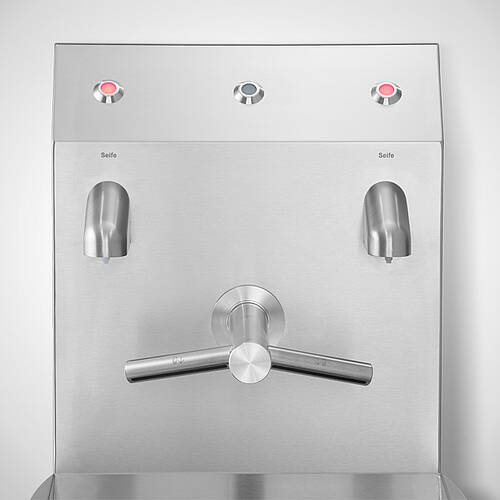 Cleancenter mit Dyson wash & dry Armatur sowie 2 automatischen Seifenspendern Typ CC-I-DT-W, Art.-Nr. 12.00.10.11