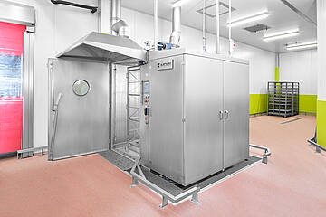 Selchwagen-Waschanlage - Rauchwagen reinigen ohne Umwege: Lösung für stark verschmutzte Rauchwagen, ID 23-63521 | Mohn GmbH