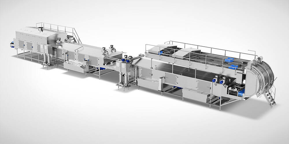 Industrie-Waschanlage zur reinigung von Euronormbehältern mit Etikettenentfernung DLWA-3000-3T-3-ETI-Highline, Id-Nr. XRM36111 