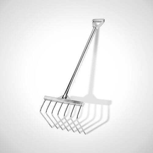 Gabel aus Edelstahl Typ GAB-E 7 90° mit 7 Zinken, ID-Nr. 24-64080 