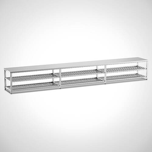 Swing-over bench made of stainless steel Type USB Ecoline E-2-10, item no. 46.00.02.37 