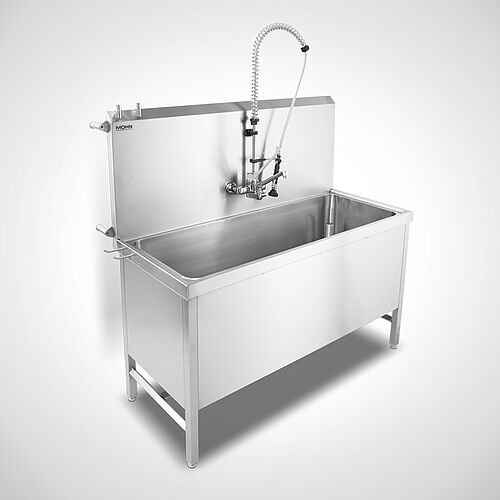 Parts washing station with feet Type TW-S 150-65 with optionally dish shower, art. no. 12.00.00.62+93.00.00.36 