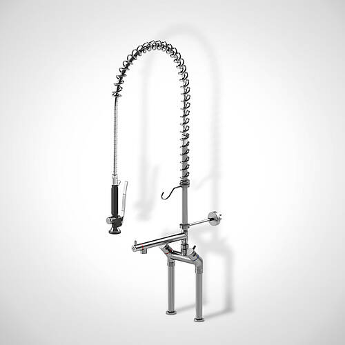 Dishwashing shower type GEWB-2 L/S Highline V4A, 2-hole - stand mixer, item no. 93.00.00.94 