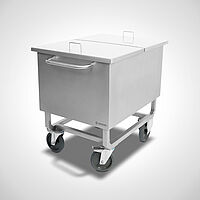 Eckiger Wannenwagen Typ WW-E, ID 15-60251 mit optionalem Deckel 