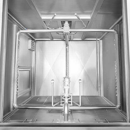 Cabin washing system type KWA-STB, detail of interior with hedgehog nozzle head and spray frame system, item no. 11.10.02.89 