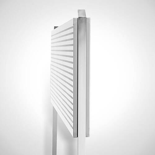 Lochwandsystem mit Standgestell Typ LW-STG-D-180-60, Detailansicht: Doppelseitige Lochwand 