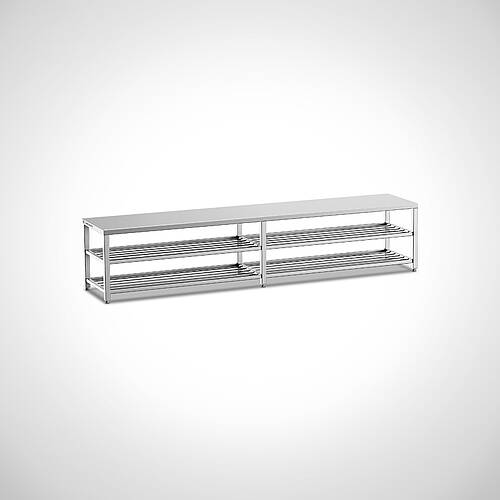 Swing-over bench made of stainless steel Type USB Ecoline E-2-6, item no. 46.00.02.32 