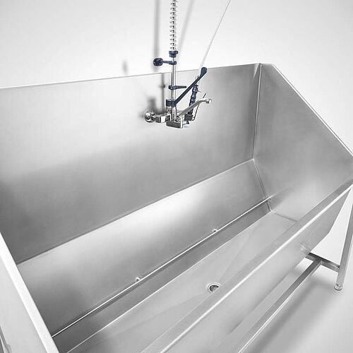 Parts washing station with feet Type TW-S 200x80 SON with optionally dish shower, art. no. 22-65135 +93.00.00.36 
