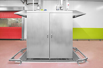 Selchwagen-Waschanlage - Rauchwagen reinigen ohne Umwege: Lösung für stark verschmutzte Rauchwagen, ID 23-63521 | Mohn GmbH