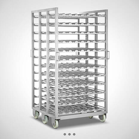 Custom made cooking trolleys made of stainless steel | Mohn GmbH