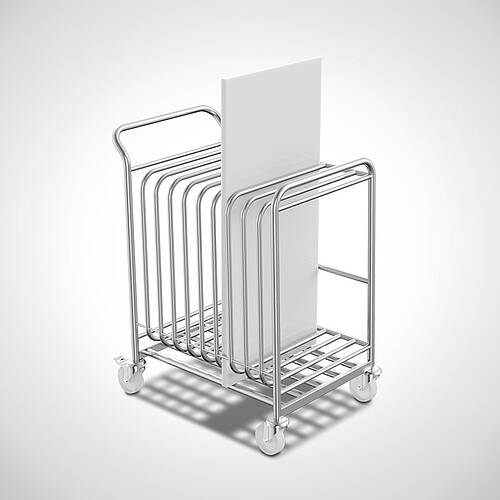 Transport trolley for 10 plastic sheets type TWPE-10, art. no. 43.00.00.34 