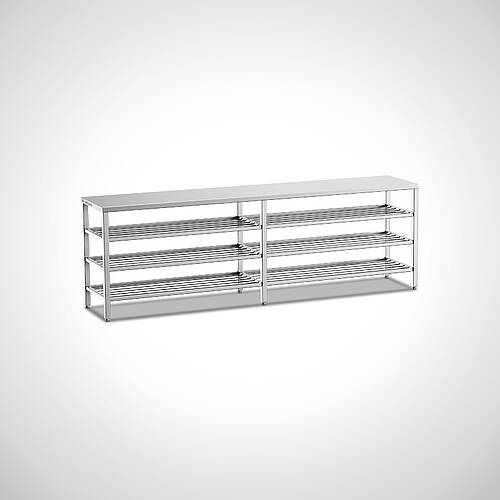 Swing-over bench made of stainless steel Type USB Ecoline E-3-6, item no. 46.00.02.35 