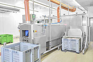Industrie-Waschanlage zur Reinigung von Schinken Typ SCHWA 200 Highline im Durchlaufverfahren, ID 18-61628 