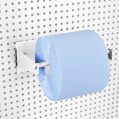 Paper/cleaning roll holder type PRH-370 for attachment to perforated wall, Art. No. 44.20.03.98