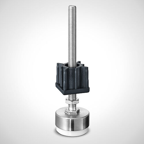 Height-adjustable stand type STF-PE/G 150 Highline incl. plastic plug-in socket for retrofitting, Art. No. 99.90.00.47
