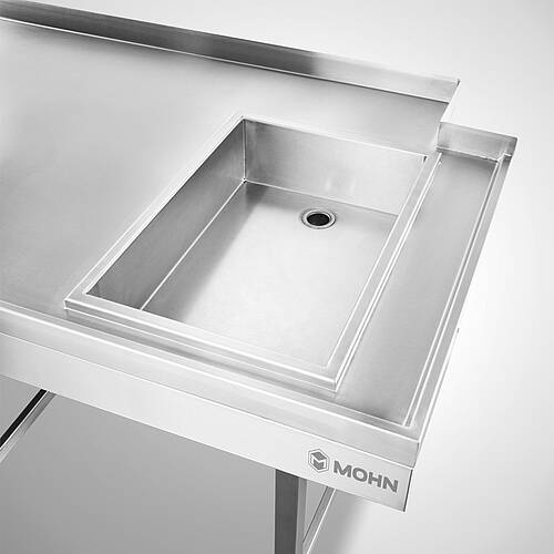 Sink unit with 1 sink type SPT-1B-MA-B-SON 345-95, ID no. 24-91954-5, sink without standpipe