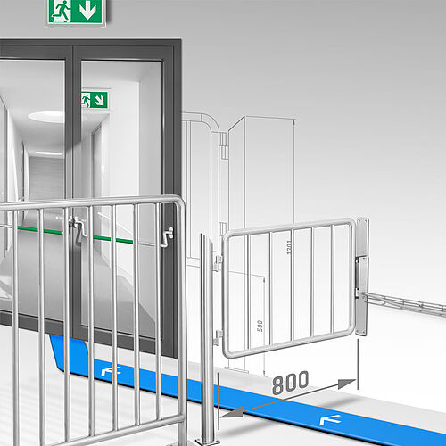 Fluchtwegkonzepte mit Geländertoren | Mohn GmbH