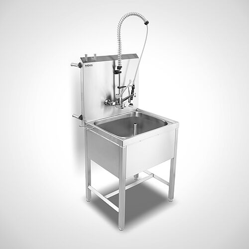 Parts washing station with feet Type TW-S 70-62 with optionally dish shower, art. no. 12.00.00.60+93.00.00.36 
