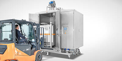 Kabinen-Waschanlage für IBC-Container und Palettengestell, Id.-Nr. 24-62164