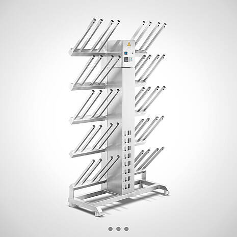 Stiefeltrockner/Clogtrockner aus Edelstahl Typ STTG-S 20 Ecoline für 20 Paare | Mohn GmbH