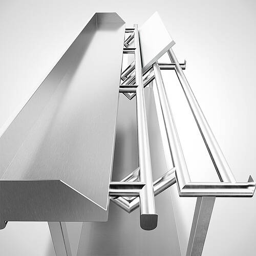 Ergonomischer Stufenarbeitstisch Highline Typ SAD-B 240-70 HL, Art.-Nr. 33.00.04.53