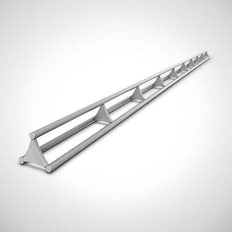 Strutted smoke stick made of stainless steel round bar type RS-E-D | Mohn GmbH