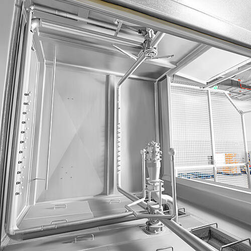 Cabin washing system type KWA-STB, detail of interior with hedgehog nozzle system, item no. 11.10.02.89 