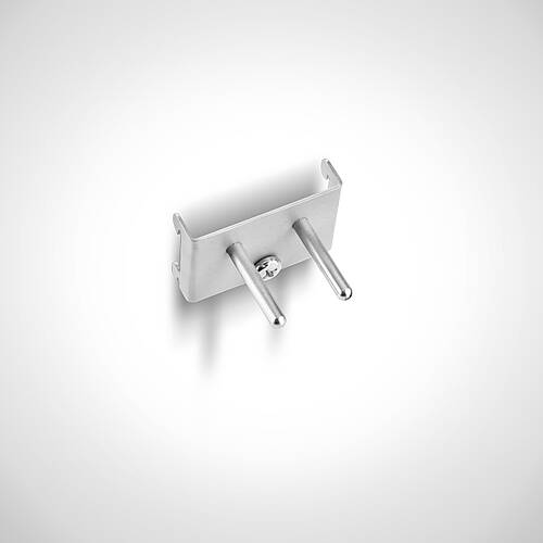 Werkzeughalter mit doppeltem Haltedorn Typ DWZH-GD 35 zur Anbringung an Lochwand, Art.-Nr. 44.20.04.08 