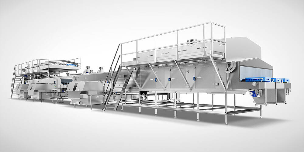 Industrie-Waschanlage zur reinigung von Euronormbehältern mit Etikettenentfernung DLWA-3000-3T-3-ETI-Highline, Id-Nr. XRM36111 
