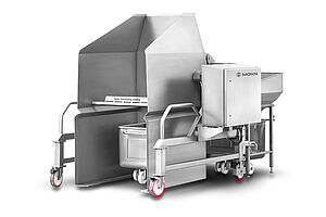 Swing-Loader Typ SL-GB-GL-1000-1200 für Großboxen mit Doppeltrichterschütte für Normwagen (Option) und Aufnahme für Normwagen (Option), Id-Nr. 24-62278 