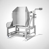 Kippvorrichtung Swing Loader Typ SL-HBW-F 350 mit Spezialschütte für Flüssigkeiten und schwenkbarem Bedienpanel, ID 22-63955-1 