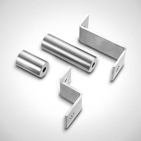 Stainless steel wall spacers in flat steel or round steel | Mohn GmbH