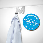 Türgarderobe für Bürotür als Kittelgarderobe
