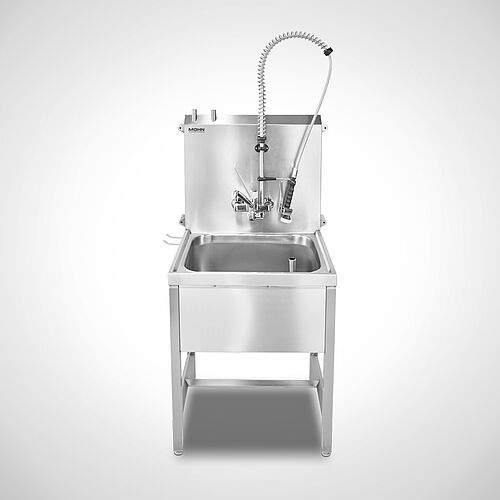 Parts washing station with feet Type TW-S 70-62 with optionally dish shower, art. no. 12.00.00.60+93.00.00.36 