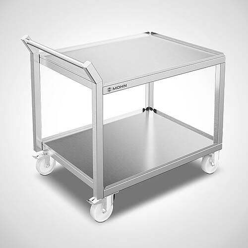 Heavy-duty stainless steel transport trolley type SCTW-2E 100-70, Art. No. 43.00.00.40 