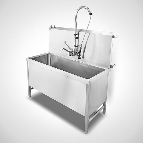 Parts washing station with feet Type TW-S 150-65 with optionally dish shower, art. no. 12.00.00.62+93.00.00.36 