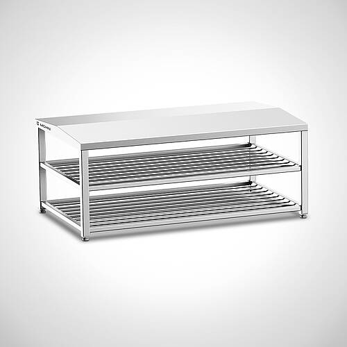 Swing-over bench made of stainless steel Type USB Ecoline D-2-3, item no. 46.00.02.55 